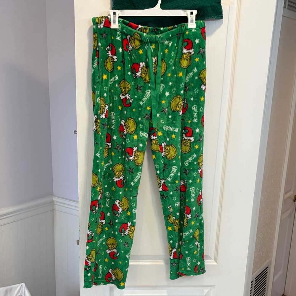 Dr. Seuss Green Grinch Kids Pajama Bottoms
